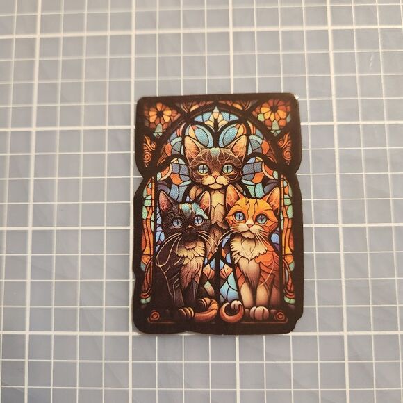 10/$10 Sticker Stained Glass Gothic Witchy Beautiful Details - Picture 1 of 3